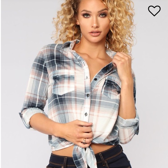 Fashion Nova - The Perfect Plaid top - Picture 4 of 4